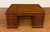 This is a traditional mahogany executive desk by Leighton Hall. It features front, side and drawer panels of swirly crotch...