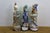 Ceramic 3 Ceramic Fu Lu Shou Star Gods Good Fortune Prosperity Longevity Statues 23" For Sale - Image 7 of 16