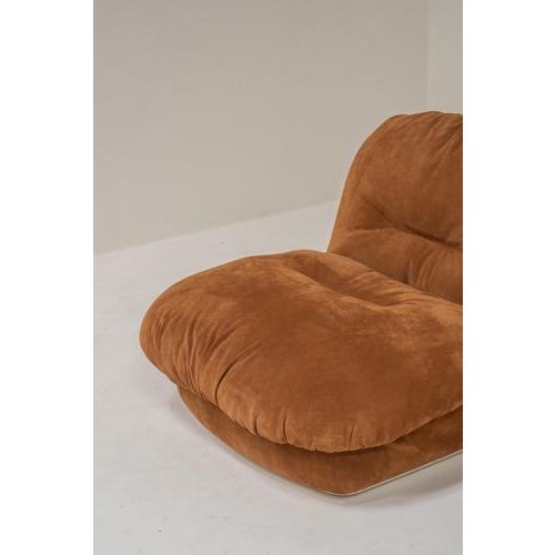 Jumbo Lounge Chairs attributed to Alberto Rosselli for Saporiti Italia, Italy, 1970s, Set of 2 For Sale - Image 10 of 16