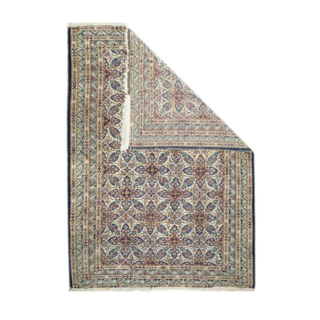 Early 20th Century Antique Zeyhur Rug 6'3'' x 8'10'' For Sale - Image 5 of 12