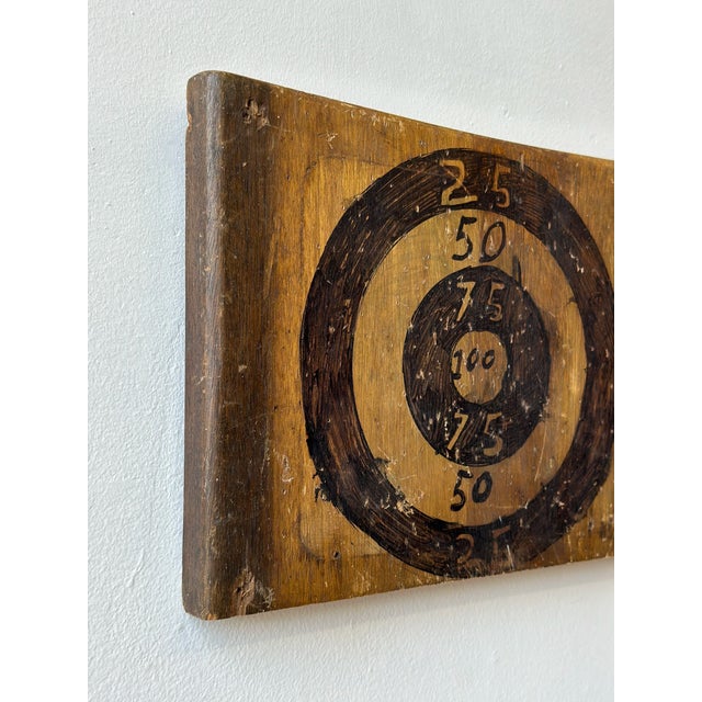 Wood Vintage Make-Do Bullseye Target, Circa 1970s For Sale - Image 7 of 8