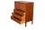 Brown 1970s Mid-Century Modern Teak Secretary Desk Vanity With Mirror For Sale - Image 8 of 11