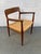 Brown Mid 20th Century Niels Otto Møller for j.l Møller 'Model 75' Teak and Cord Dining Chairs For Sale - Image 8 of 17