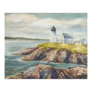 1975 Hendricks Lighthouse Maine Painting