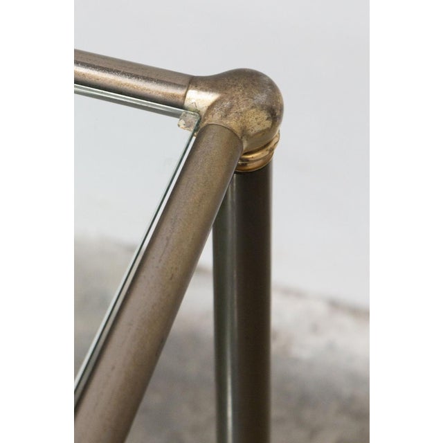 Service Trolley in Bronzed Metal and Glass, 1970s For Sale - Image 9 of 11