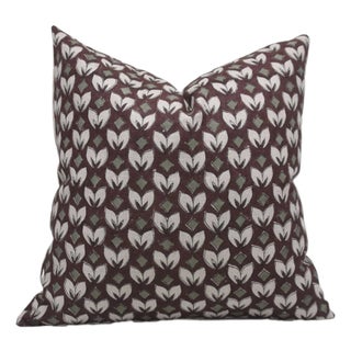 Fabdivine Handcrafted Block Print Cushion Cover 26x26 Inch Pure Linen- Titli For Sale