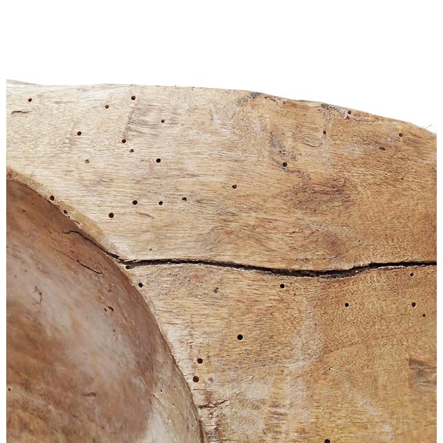 Wood Vintage Tanzanian Hand-Carved Wooden Trough, Tribal Style, 1940 For Sale - Image 7 of 14