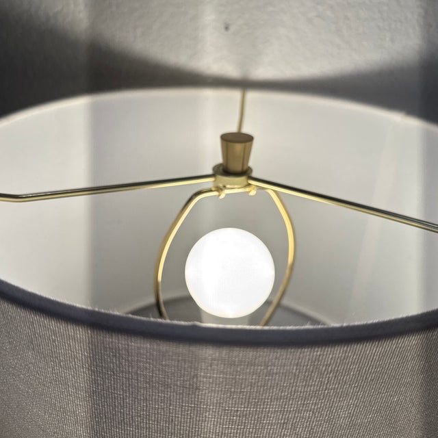 West Elm Metalized Glass Table Lamps - a Pair For Sale - Image 9 of 12