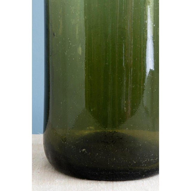 French Green Glass Pickling Jar Vase, 19th Century For Sale - Image 5 of 7