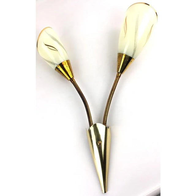 Flex Arms Wall Lamp attributed to Rupert Nikoll, 1950s For Sale - Image 9 of 9