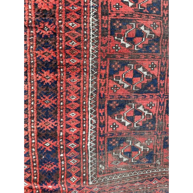 Antique Distressed Turkmen Rug, 1890s For Sale - Image 15 of 18