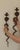 Modern Egyptian Revival Engraved Brass Enameled Cobra Sconces, Set of 2 For Sale - Image 3 of 13