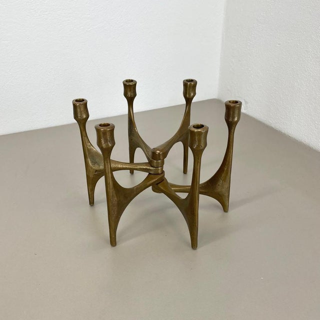 Article: Brutalist candleholder Origin: Germany Design producer: Michael Harjes Material: bronze Decade: 1960s : This...