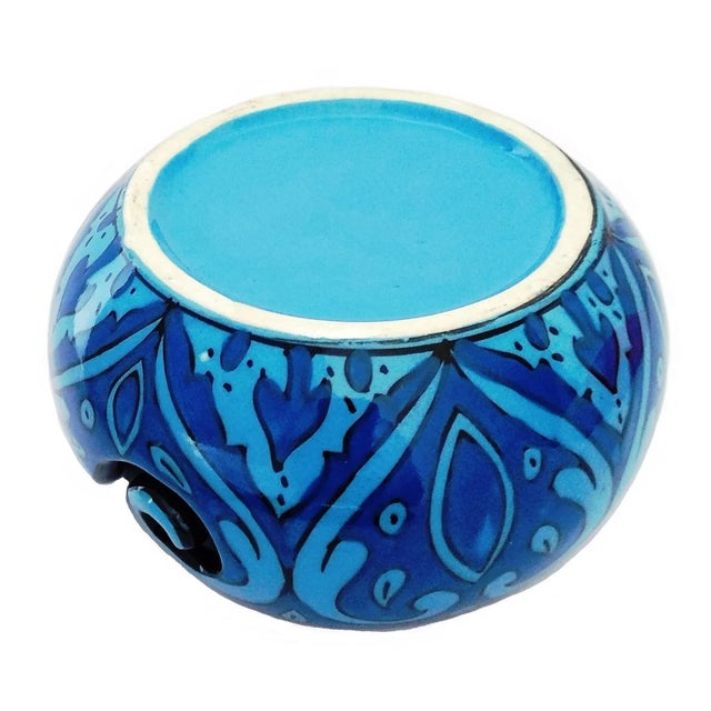 Make knitting even more adorable with this beautifully designed multi-layered deep water blue yarn bowl, inspired by the...
