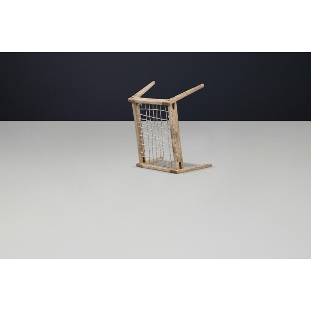 Grey Oak Ottoman by Heinz Heger for PGH Erzgebirge / Annaberg-Buchholz, 1960s For Sale - Image 6 of 11