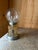1960s Mid-Century Modern Textured Glass Globe Table Lamp, 1969 For Sale - Image 5 of 11