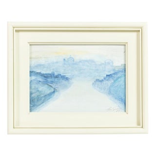 Levi Guerra, View of Porto, 1980s, Paper For Sale