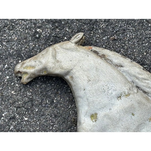 Farmhouse Late 19th Century Zinc Race Horse Weather Vein For Sale - Image 3 of 10