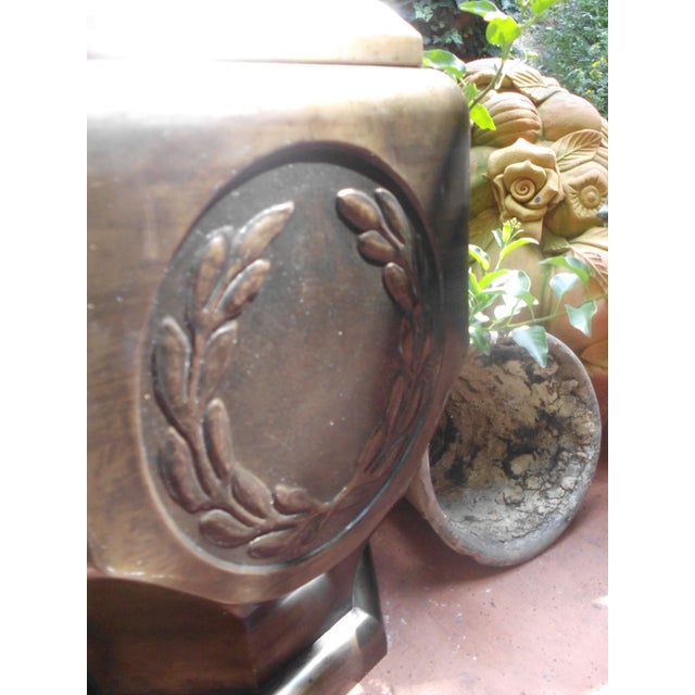 Antique Lidded Box in Brass Sheet with Embossing, 1890s For Sale - Image 10 of 18