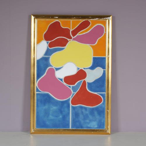 Framed Ceramic Artwork by Jan Snoeck, Netherlands, 1990s For Sale - Image 5 of 6