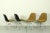 Eames DSR chair, black fiberglass shell and origingal yellow hopsak fabric Herman Miller, 1970s. Designed by Charles & Ray...