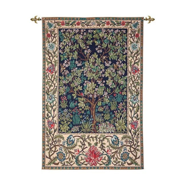 This tapestry is also known as The Garden and is from an embroidered wool portiere designed by John Henry Dearle...