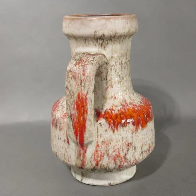 Ceramic Handle Vase by Fridgart Glatzle for Karlsruher Majolika, 1966 For Sale - Image 4 of 6
