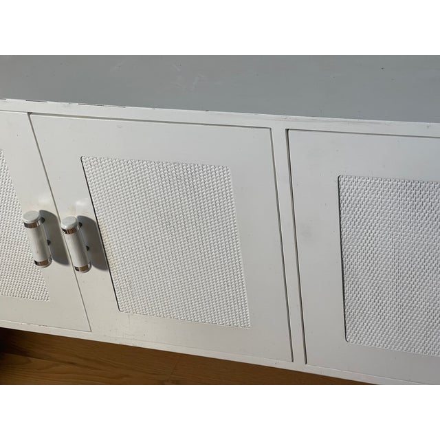 1950s 1950 Mid Century Modern White Lacquer Commode For Sale - Image 5 of 6