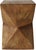 Wood Vintage-Inspired Concrete Side Table With Hand-Painted Wood-Look Finish For Sale - Image 7 of 8