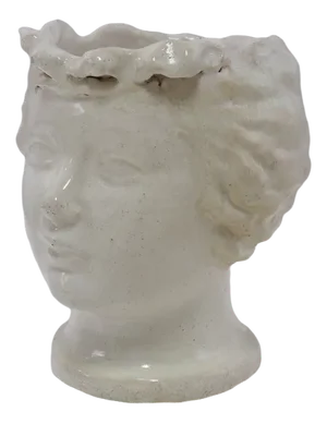 French Bust Head / Ceramic Vase