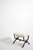 19th Century Napoleon III Curule Faux Bamboo Ottoman For Sale - Image 4 of 6