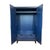 Green Bay Modern Blue Lacquer Armoire With Tapered Wood Legs and Metal Pulls For Sale - Image 4 of 7