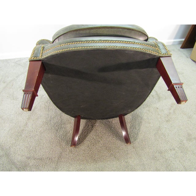Baker Furniture Pair of Leather Chairs For Sale - Image 13 of 13