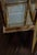 Wood Neiman Marcus Italian Antiquated Gold-Gilt Pedestal Small Curio Cabinet Vitrine Display For Sale - Image 7 of 12