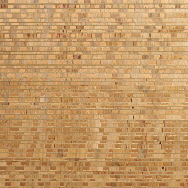 Contemporary SAMPLE - Schumacher Etti Waterlily Wallpaper In Warm Gold For Sale - Image 3 of 4