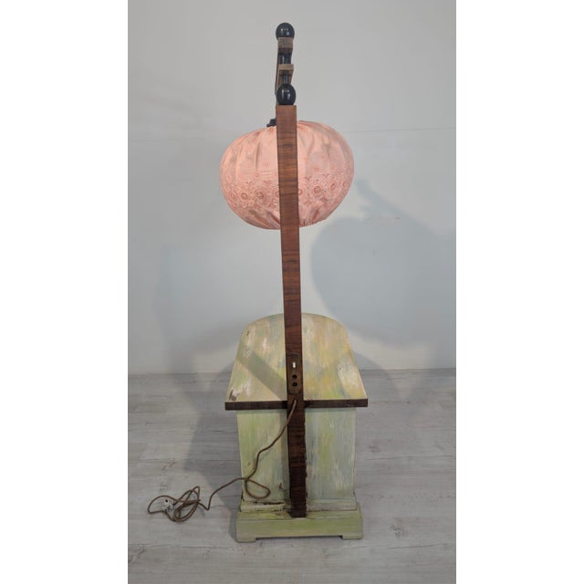 Art Deco Floor Lamp with Table and Bar For Sale - Image 6 of 18