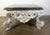Monumental Painted Rococo Style Coffee Table W/ Marble Top For Sale - Image 4 of 15
