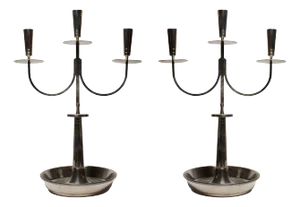 Tommi Parzinger Pair of Heirloom 700 Oneida Silver Plate Candelabra