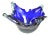 1970s Cobalt Glass Ashtray, Murano, Italy For Sale