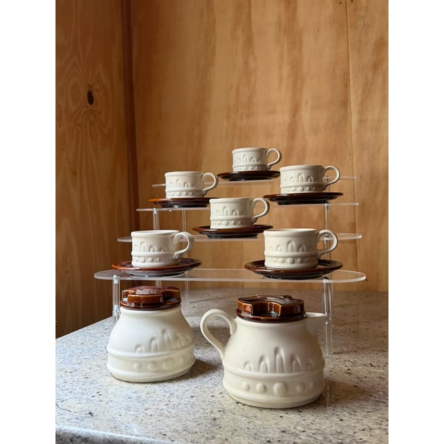 Vintage British Carlton Ware Coffee Set in Ceramic, 1970s, Set of 14 For Sale - Image 17 of 17