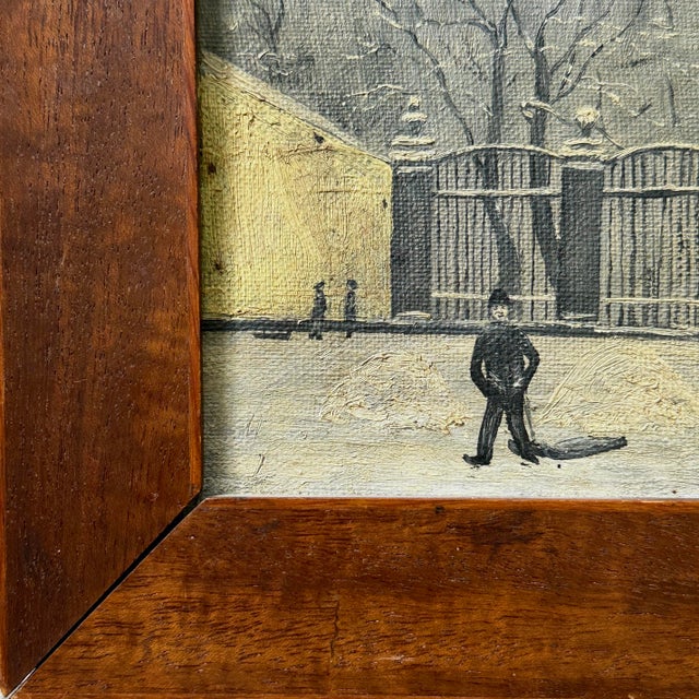 Swedish folk art, dated 1906 Dimensions: 11.4” W x 8” H (sight) Frame: Original brown wood frame Provenance: Swedish...