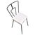 Metal Mid-Century Iron Wire Art Side Dining Geometric Chair by Homecrest, Pair For Sale - Image 7 of 9
