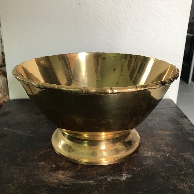 Vintage Solid Brass Bowl Chairish