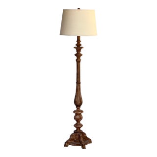 Vintage Spindled Floor Lamp For Sale