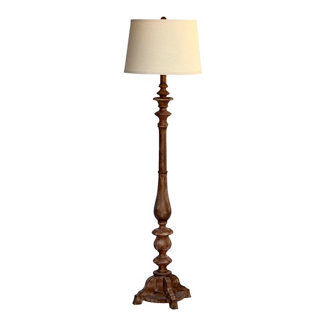 Vintage Spindled Floor Lamp For Sale