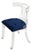 Blue Lucite Upholstered Chair For Sale - Image 8 of 9