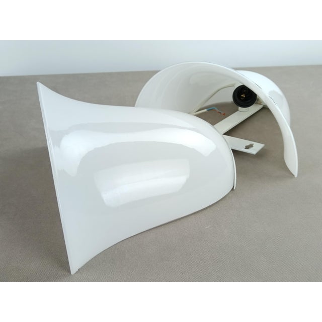 1970s Half-Bell Wall Sconces in Opaline Glass, France, 1970, Set of 2 For Sale - Image 5 of 10