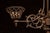 Gothic Antique Cast Iron Gothic Revival Three-Light Chandelier For Sale - Image 3 of 13