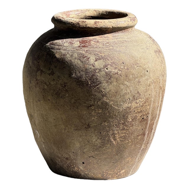 Borneo Vase in Brown Terracotta, 1980s For Sale