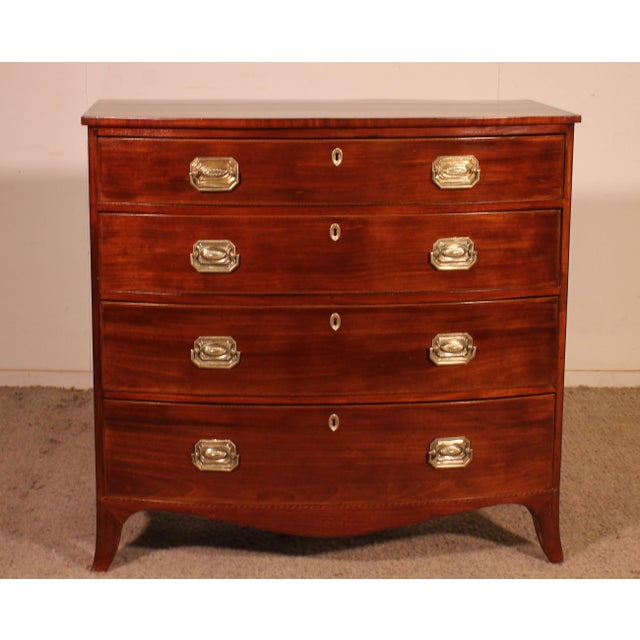 Bombé Chest of Drawers in Mahogany, 1800s For Sale - Image 14 of 14